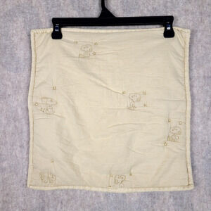 Zara Home x Peanuts Snoopy Throw Pillow Cover 15.5" x 15.5" Neutral Tan NWT